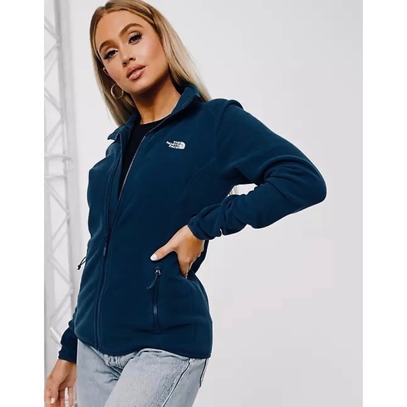 navy blue hoodless jacket